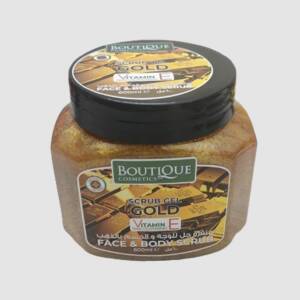 Boutique Face & Body Scrub Gel 600ml Gold